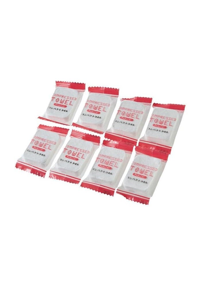 DAISO 8-Piece Regular Compressed Towel Set (21 x 26 cm) - Compact Travel Towels - Image 2